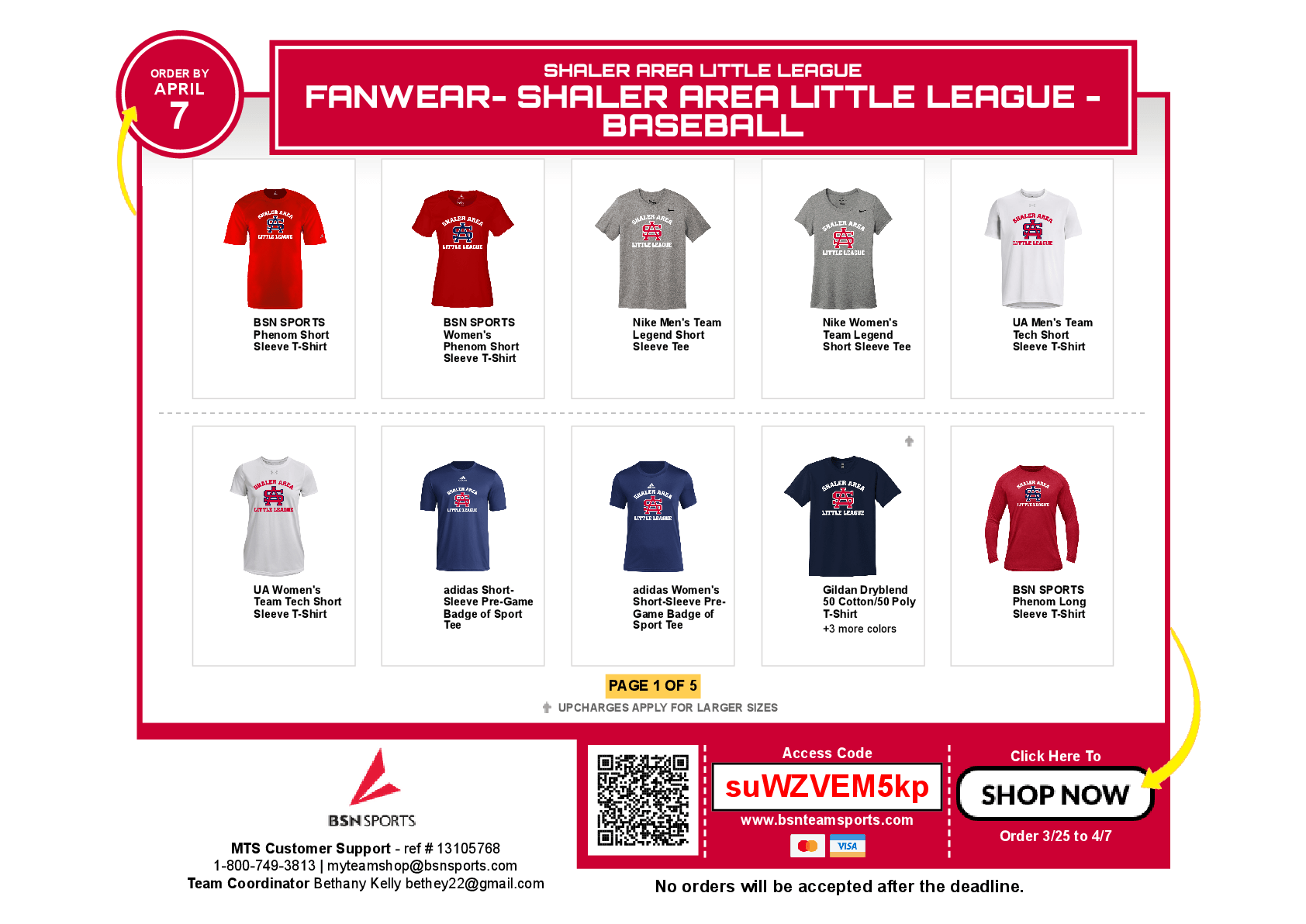 Team shop opens March 25th! Get your gear for the new season! .