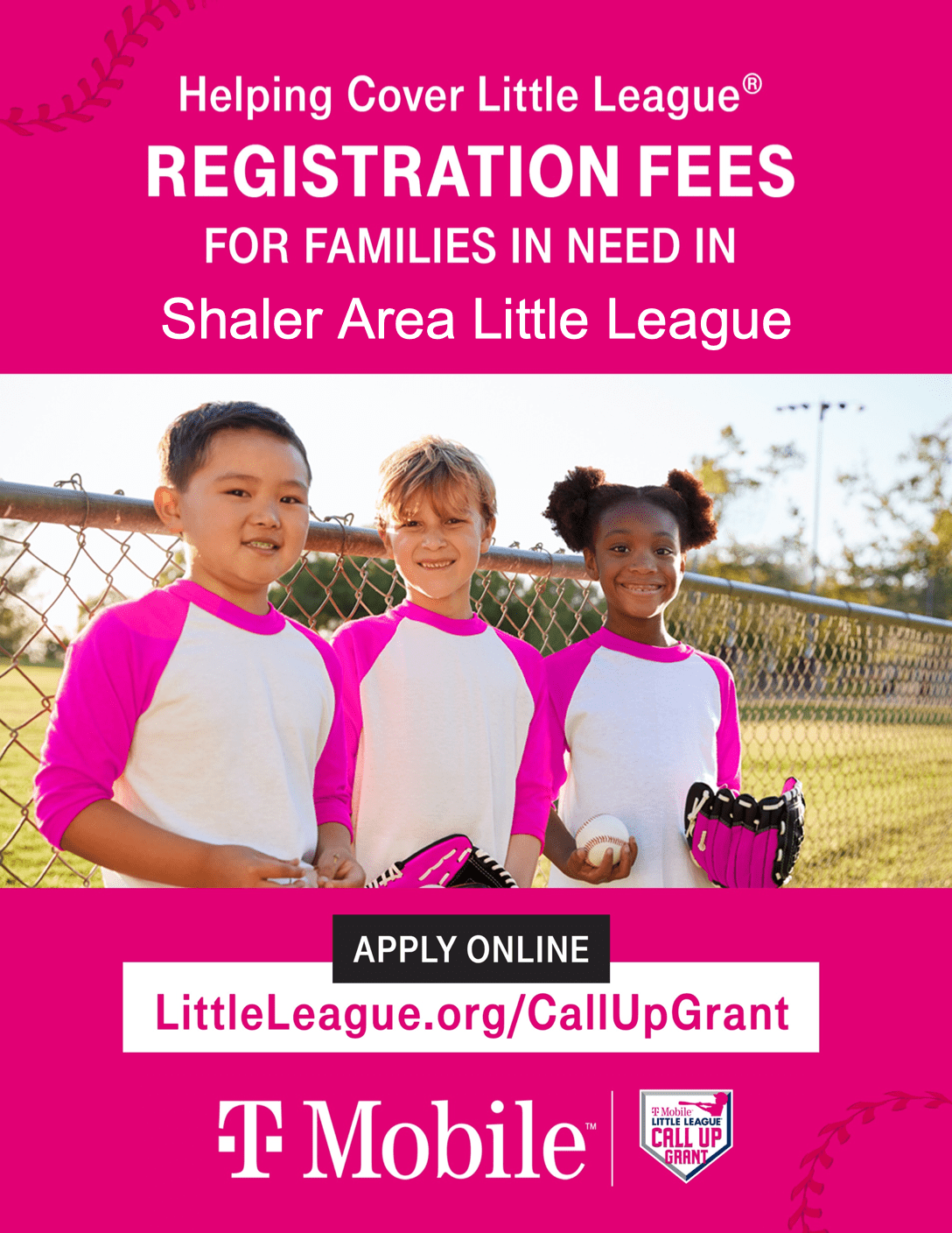 2021TMobileCallUpGrantMagentaFlyer Shaler Area Little League