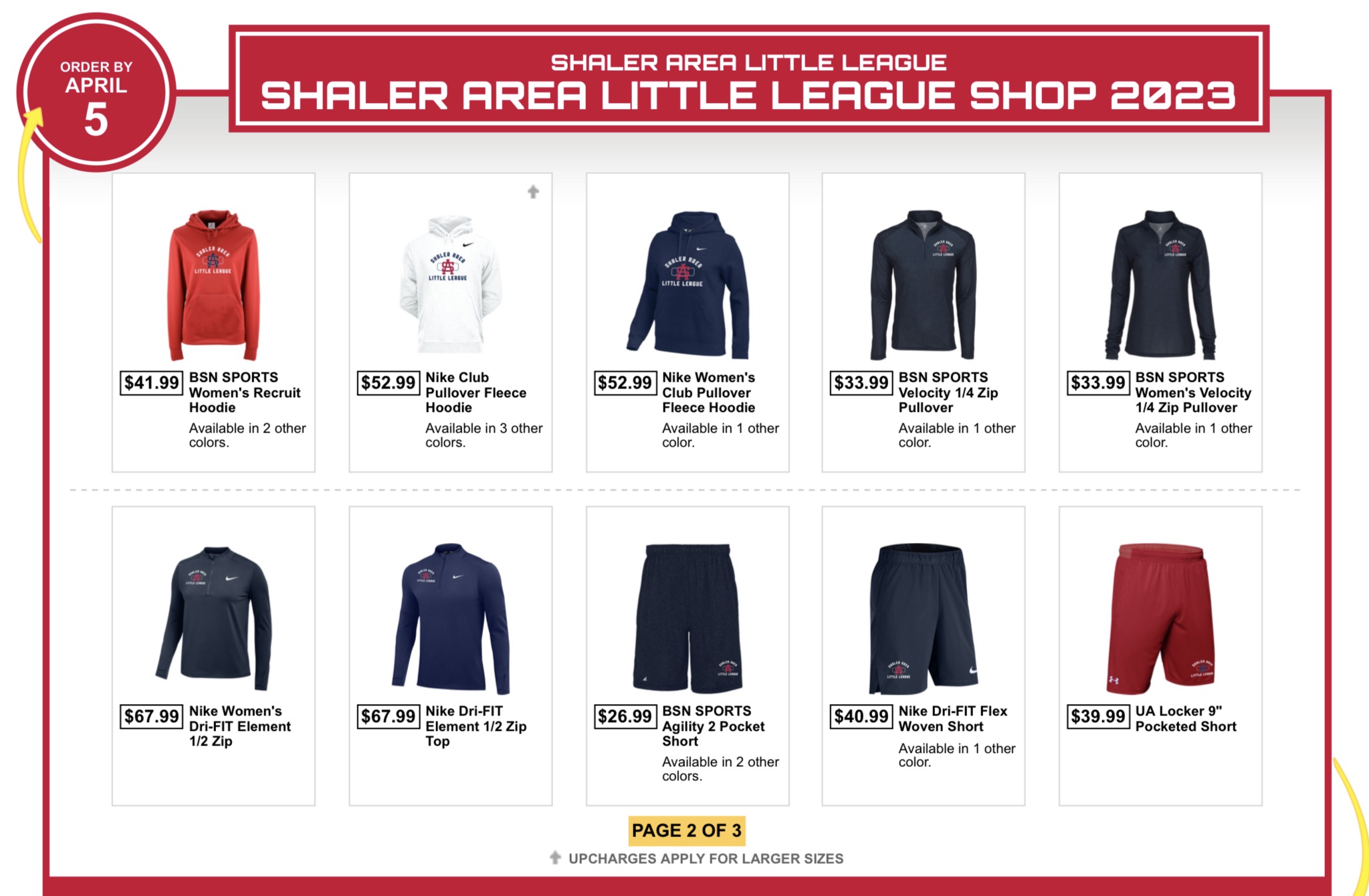 SALL Team Shop Now Open!